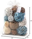 ANDALUCA Decorative Vase Filler Bag with Orbs, Balls (Aqua Blue) by CozyNest Decor