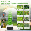 BAOSHISHAN Vertical Hydroponic Garden Tower, 40 Pods 8 Tiers Hydroponics Tower Outdoor, Vertical Hydroponic System with Water Pump for Vegetable Herb Fruit by GreenHaven Gardens