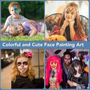 Face Painting Kit For Kids Party,22 Colors Face Paint Kit Includes Paint Tray,Sponges,Brushes and Stencils,Professional Face Painting Kit Non Toxic for Kids and Adults Halloween Makeup by TinyTreasures Baby Boutique
