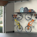 1-Pack Garage Wall Shelving,Heavy Duty Garage Storage Shelves, Wall Mounted Storage Shelving with 6 Hooks, 250LB Capacity, Black by GreenHaven Gardens