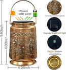 KY&BOSAM Solar Lanterns Outdoor Waterproof Hummingbird & Butterfly Lantern Garden Decor Birthday Gifts for Women Mom Metal Solar Lights Outdoor Lantern Hanging Outside for Yard Backyard Pathway Patio by GreenHaven Gardens