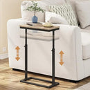TUTOTAK End Table, Side Table, Tall Couch Table, Sofa Table, Living Room, Bedroom, Greige TB01BG083 by CozyNest Decor