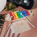 MUSICUBE Xylophone for Baby Toddler Fish Shape Wooden Xylophone with 2 Mallets Educational & Preschool Learning Percussion Instrument Professional Tuning Musical Toys for Kids Aged 3+ by TinyTreasures Baby Boutique