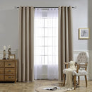 NICETOWN Room Darkening Curtains for Nursery, Grommet Thermal Insulated Light Blocking Window Treatments Sound Reducing for Bedroom, W37 x L72, 2 Panels, Taupe by TinyTreasures Baby Boutique