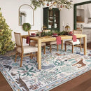 OJIA Jungle 8x10 Area Rugs for Living Room Bedroom Large Washable Rugs, Thin Modern Nursery Rug Non-Shedding Kids Playroom Rug Stain Resistant Large Carpet Neutral Rugs for Kids Room Dining by CozyNest Decor