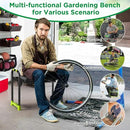 10.8” Wide Garden Kneeler and Seat, Heavy Duty Foldable Gardening Stool with Tool Belt Pouch, Portable Gardening Bench Chair for Seniors & Parents, Non-Slip & Easy Grip Design by GreenHaven Gardens