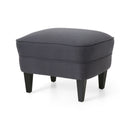 Enchante Living Room Set with Tufted Back Club Chair and Ottoman by HouseOfZazla