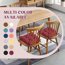 puredown® Chair Cushions for Dining Chairs, Tufted Memory Foam Chair Pads with Non-Slip Backing, Kitchen Seat Cushions with Ties, Washable Pads Set of 4, 15.5" x 15.5" x 4", Wine by CozyNest Decor