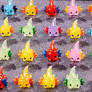 72 Pack Mini Animals Tiny Axolotl Figurines Glow in Night Bulk for Miniature Dollhouse Decor Accessories Garden Aquarium Potted Ornament Party DIY Charms Office Classroom Activity to Hide by GreenHaven Gardens