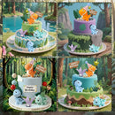 20pcs Dinosaur Cake Topper Set with Dinosaur Eggs - Reusable Dinosaur Cake Decorations，Dinosaur Birthday Decorations for Boys & Girls (Dinosaur Cupcake Toppers, Happy Birthday Cake Accessories) by TinyTreasures Baby Boutique