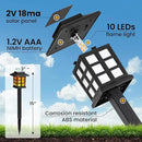GIGALUMI Solar Lights for Outside,12 Pack Flickering Flame LED Solar Outdoor Lights, Waterproof Solar Garden Lights Maintain 10 Hours of Lighting for Christmas, Garden, Landscape, Path, Yard, Patio by GreenHaven Gardens