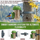 LONA Bird Feeders for Outdoors, Tube Feeder Weatherproof with Multiple Hanging Methods, Wild Bird Feeding Silo for Outside, 1 Port by CozyNest Decor
