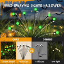 Solar Garden Lights for Outdoor, Green by GreenHaven Gardens