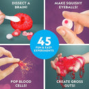NATIONAL GEOGRAPHIC Gross Science Kit - 45 Gross Science Experiments- Dissect a Brain, Make Slime, Creepy STEM Project Gifts for Boys and Girls, Halloween Activities for Kids 8-12 (Amazon Exclusive) by TinyTreasures Baby Boutique