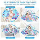 Baby Play Gym Mat,10-in-1 Tummy Time Mat,Sea World Baby Play Mat Activity Gym,Washable Foldable Baby Floor Play Mat for Infants and Toddlers from 0-6-12 Months Newborn Sensory Motor Skill Development by TinyTreasures Baby Boutique