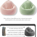 LPMOERA Bean Bag Chairs for Kids/Teen with Memory Foam Filling Bean Bag Sofa with Soft Corduroy Fabric BeanBag Chair for Living Room Bedroom College Dorm Reading Chair Light Pink by TinyTreasures Baby Boutique