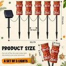 VIHOSE 5 Pcs Tiki Solar Light Decor Tiki Bar Statues Solar Power Light Stake Outdoor Hawaiian LED Decor for Luau Birthday Party Tropical Bar Garden Yard by GreenHaven Gardens