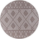 Keen Home Design Terrace Outdoor Round Rug - 8ft Round Washable Indoor/Outdoor Rug for Patio, Kitchen, Balcony, Beach, Garden, Deck and Porch, Size: 7'7" Round by GreenHaven Gardens
