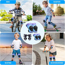 Knee Pads Elbow Pads Wrist Guards Set for Kids,Upgraded Protective Gear for Toddle 4-12 Boys or Girls Children Roller Skating Scooter Skateboarding Bike Roller Blade by TinyTreasures Baby Boutique
