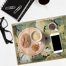 Spsyrine Serving Tray with Handles, Plastic Decorative Tray for Coffee Table, Living Room, Home Decor, Acanthus by CozyNest Decor