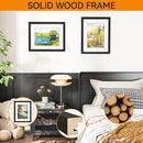 IBUYKE 11 x14 Picture Frame,Solid Oak Wood 11x14 Photo Frame with Mat to 8x10,11x14 Picture Frames With Tempered Glass,Wall Mount Display,Home Decor,Black Oak 14 x 11 Frame,UWPF1114B by CozyNest Decor
