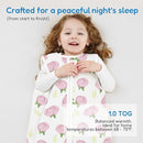 TotAha Toddler Sleep Sack 1.0 TOG for 2T-3T-4T, Soft Quilted Wearable Blanket Baby SleeP Bag with 2-Way Safe Zippers,Premium Winter Extra Large Sleeping Sacks by TinyTreasures Baby Boutique