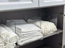 LikeU 8 PCS Acrylic Shelf Dividers for Closets,Wood Shelf Dividers,Clear Shelf Separators,Perfect for Clothes Organizer and Bedroom Kitchen Cabinets Shelf Storage and Organization by TinyTreasures Baby Boutique