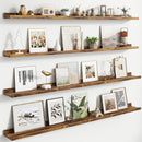 Floating Picture Ledge Shelves Set of 4, 56 Inch Long Large Nursery Book Shelf for Toys Storage Kids Bookshelf Wall Mounted Living Room Bedroom Decor Frames by TinyTreasures Baby Boutique