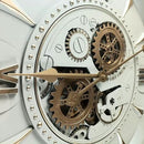 24'' Inch Real Moving Gear Wall Clock Ireland Line (Brass Light, 24 inches (59 cm)) by CozyNest Decor