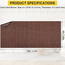Marine 6 FT x 18 FT Brown Indoor/Outdoor Rug 0.2" Thick - Boat Carpet with Water-Proof TPE Backing, Non-Slide for Home, Patio, Porch, Deck by CozyNest Decor