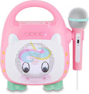 Singimals Kids Karaoke Speaker with Microphone - Unleash Your Child's Inner Superstar, Bluetooth v5.1, 12H Playtime, 5W Speaker, Multicolor LED Lighting, Shimmer The Unicorn by TinyTreasures Baby Boutique
