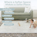 Baby Play Mats for Floor - Eden (6x6ft) - Premium EVA Foam Play Mat for Babies & Toddlers - Perfect for Tummy Time, Crawling, Playroom - Stylish & Comfortable Kids Play Mat by TinyTreasures Baby Boutique