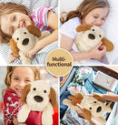 Puppy Stuffed Animals, Microwavable Stuffed Animal Adorable Fluffy Dog Plush for Warmth, Heatable & Coolable Lavender Scent Puppy Plush Toys, Cute Soft Dog Plushies for Kids & Adults Girls Boys Gifts by TinyTreasures Baby Boutique