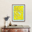 Vintage Map of Palm Springs, California 1948