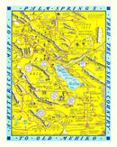 Vintage Map of Palm Springs, California 1948