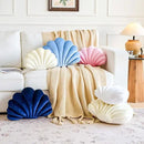 Pink Seashell Throw Pillows, Shell Shaped Throw Pillows, 18 Inch Soft Velvet Home Decorative Pillow Plush Cushion for Bed Couch Living Sofa Room Decor Accent Throw Pillow by CozyNest Decor