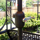 Sunnyglade 9' Solar LED Lighted Patio Umbrella with 8 Ribs/Tilt Adjustment and Crank Lift System (Dark Green) by GreenHaven Gardens