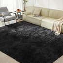Ultra Soft Rug for Living Room, 8X10 Fluffy Shag Area Rug for Bedroom, Modern Shaggy Carpets Fuzzy Rug for Teens Dorm Nursery Home Decor Aesthetic, Upgrade Anti-Skid Durable, Black by TinyTreasures Baby Boutique