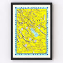 Vintage Map of Palm Springs, California 1948