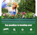 Land Guard Galvanized Raised Garden Bed with Legs, 96×24×32in Raised Garden Beds Outdoor with Drainage Holes, Planter Boxes Outdoor for Backyard, Patio, Balcony, 800lb Capacity, Green by GreenHaven Gardens