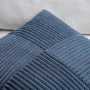 Fancy Homi 2 Packs Dusty Blue Euro Decorative Throw Pillow Covers 26x26 Inch for Bedroom Couch Bed, Rustic Farmhouse Boho Home Decor, Soft Corss Corduroy Patchwork Textured Cushion Case 66x66 cm by CozyNest Decor
