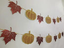 Fall Decorations Home Thanksgiving decor - Pumpkin and Maple Leaves Sign Fall Autumn Harvest Garland Hanging Bunting Banner(Pre-Strung) by CozyNest Decor