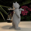 Solar Powered Garden Resin Statue Lights, 10 Inch Waterproof Outdoor Animal Cute Cat Figurine Lights, Suitable for Patios, Balconies, Lawns, Courtyards, Etc (Walking) by GreenHaven Gardens