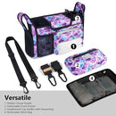 TOPDesign Universal Baby Stroller Organizer, Stroller Caddy with Detachable Mesh Bag & Heightened Insulated Cup Holders & Non-Slip Secure Hooks Accessories, Fits Most Strollers (Mermaid) by TinyTreasures Baby Boutique