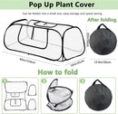 45"*22"*16"Garden Plant Covers with Two Air Hole and Breathable Mesh for Raised Beds, Accelerator Plants Cover, Mini Greenhouse Cover, Frost Cover for Plant Vegetable Seedling Protector 1PCS