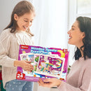 SYNARRY Large Unicorn Princess Fairy Wooden Puzzles for Girls Gift Box(12.2*9.4 in) - FSC Certified, 24 Pcs Puzzles for Kids Ages 4-6, Puzzles for Toddlers 3-5, Unicorn Toys Gifts for 3 4 5 Year Old by TinyTreasures Baby Boutique