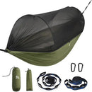 Miztli Camping Hammock -Portable Hammock w/Spacious Net & Tree Straps w/Adjustable Loops, Double and Single Hammock for Outdoor, Indoor, Hiking and Travel by GreenHaven Gardens