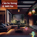 4 Pack Mosaic Solar Lights Outdoor Hanging Lanterns Waterproof Mosaic Lamp Decorative Solar Lanterns Night Lights for Garden, Patio, Yard, Holiday Party Decoration, 4 Pattern by GreenHaven Gardens