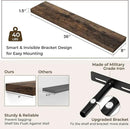 RICHFOCUS 36Inch Floating Shelves for Wall 2 Pack Shelves for Bedroom|Kitchen|Bathroom Wall Mounted Rustic Wood Floating Shelf with Invisible Brackets for Books|Storage|Decor, Rustic Brown by CozyNest Decor