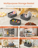 KALLAX Small Woven Basket, 13.5 x 9.5 x 5 Inches, Storage Basket for Organizing, Cute Small Rope Shelf Closet Cube Storage Bins Baskets for Shelves, Dog Toy Gift Baskets Empty, 3 Pack Mixed Black by TinyTreasures Baby Boutique
